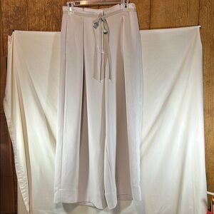 Wilfred Elegant Wide-Leg Cream Pants